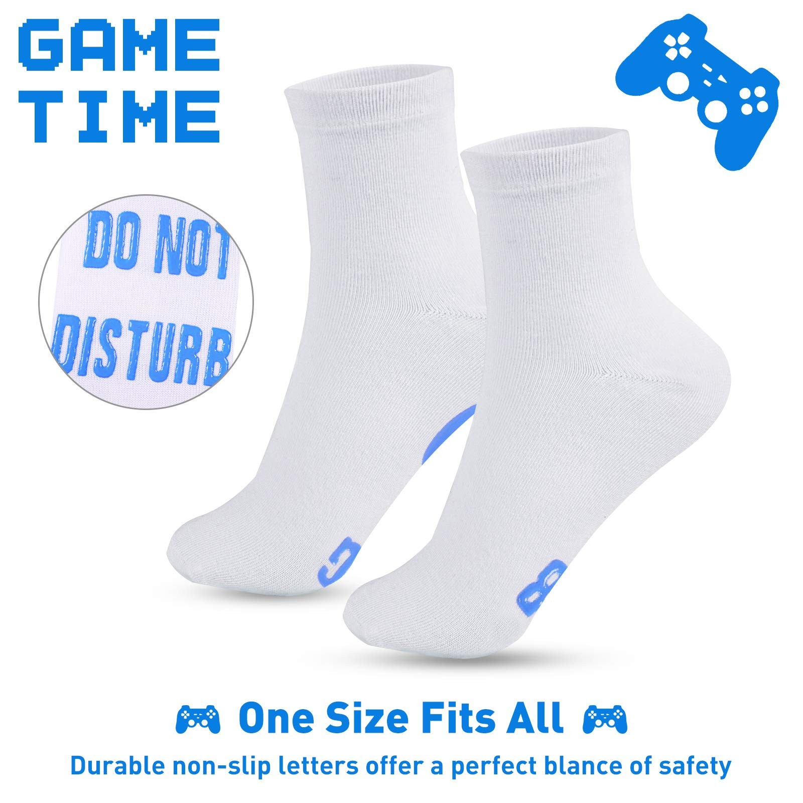 Do Not Disturb Im Gaming Socks Men Gifts Valentines Day Kids Gamer Dad Funny