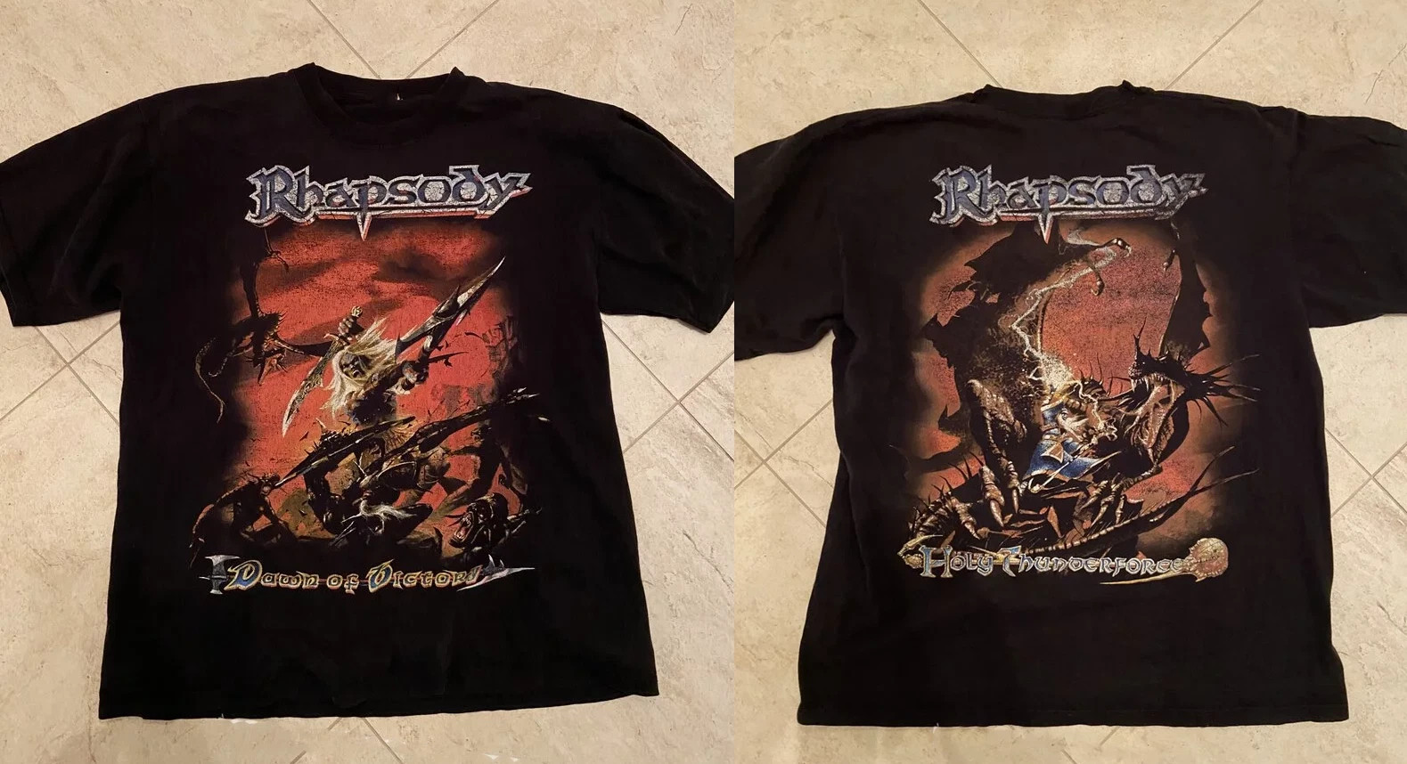 Rhapsody Of Fire Dawn Of Victory Double Sided Band Tee