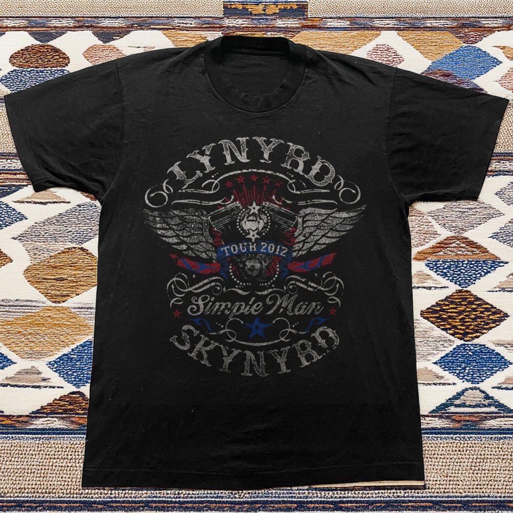 Lynyrd Skynyrd Tour 2012 Simple Man Vintage – Lynyrd Skynyrd Black Shirt