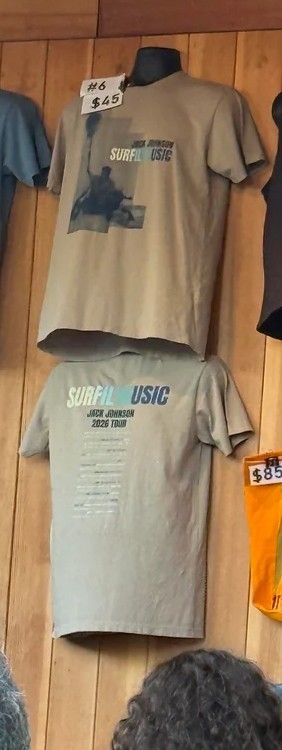 NEW JACK JOHNSON Surfilmusic Merch Tour 2026 Reprint T-Shirt
