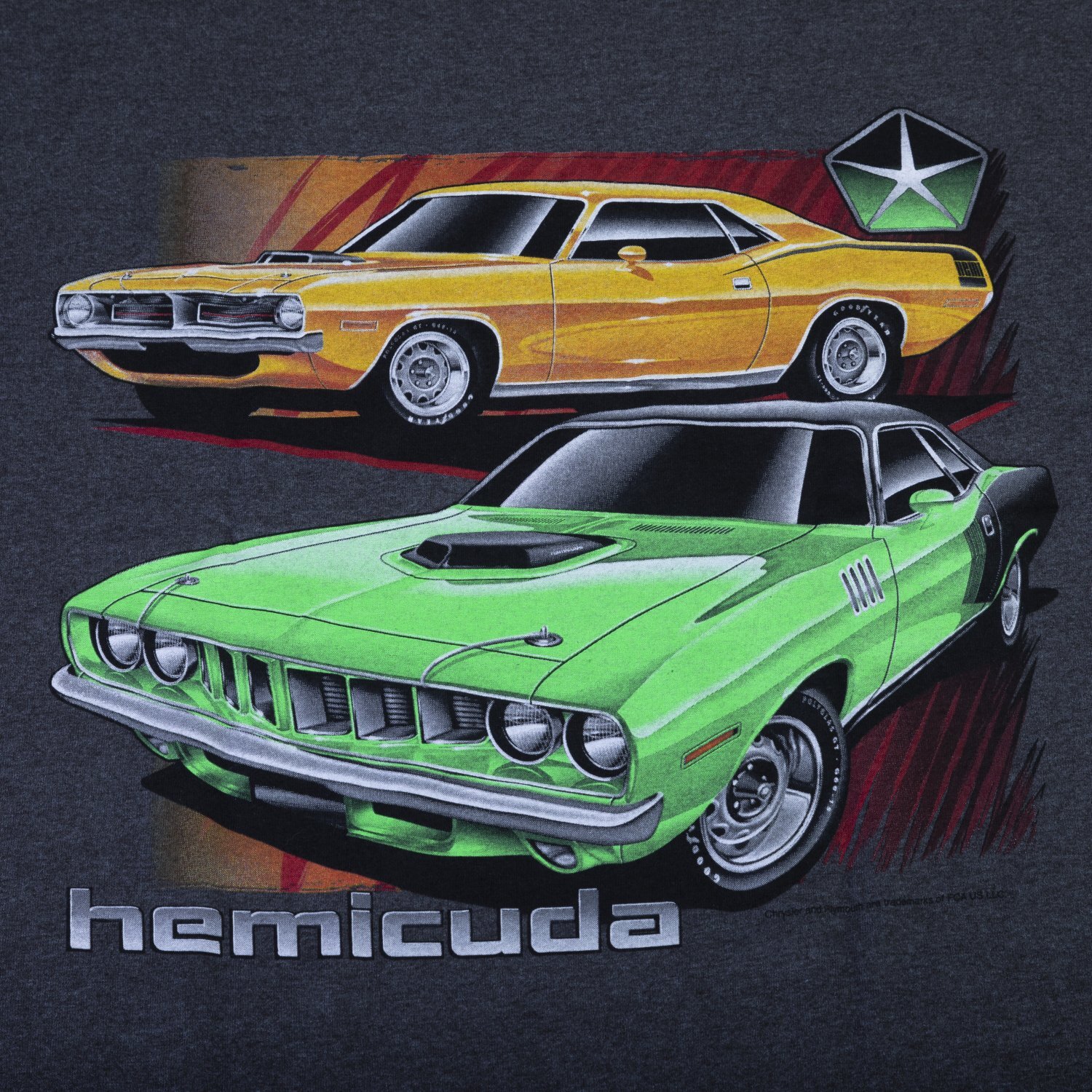 David Carey FCA Officially Licensed Hemicuda Printed Graphic Tee, XL