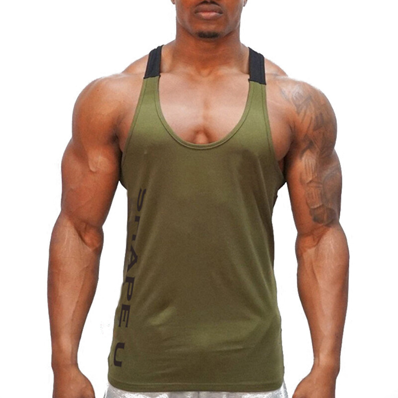 Men’s Sleeveless Workout Tank Top Bodybuilding Gym Sports Muscle Fitness T-Shirt