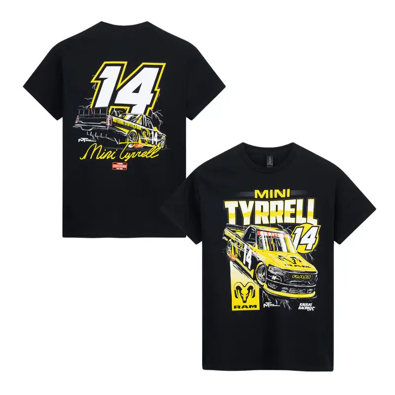 Mini Tyrell #14 Truck Racing Graphic Shirt Motorsport Fan Gift Tee