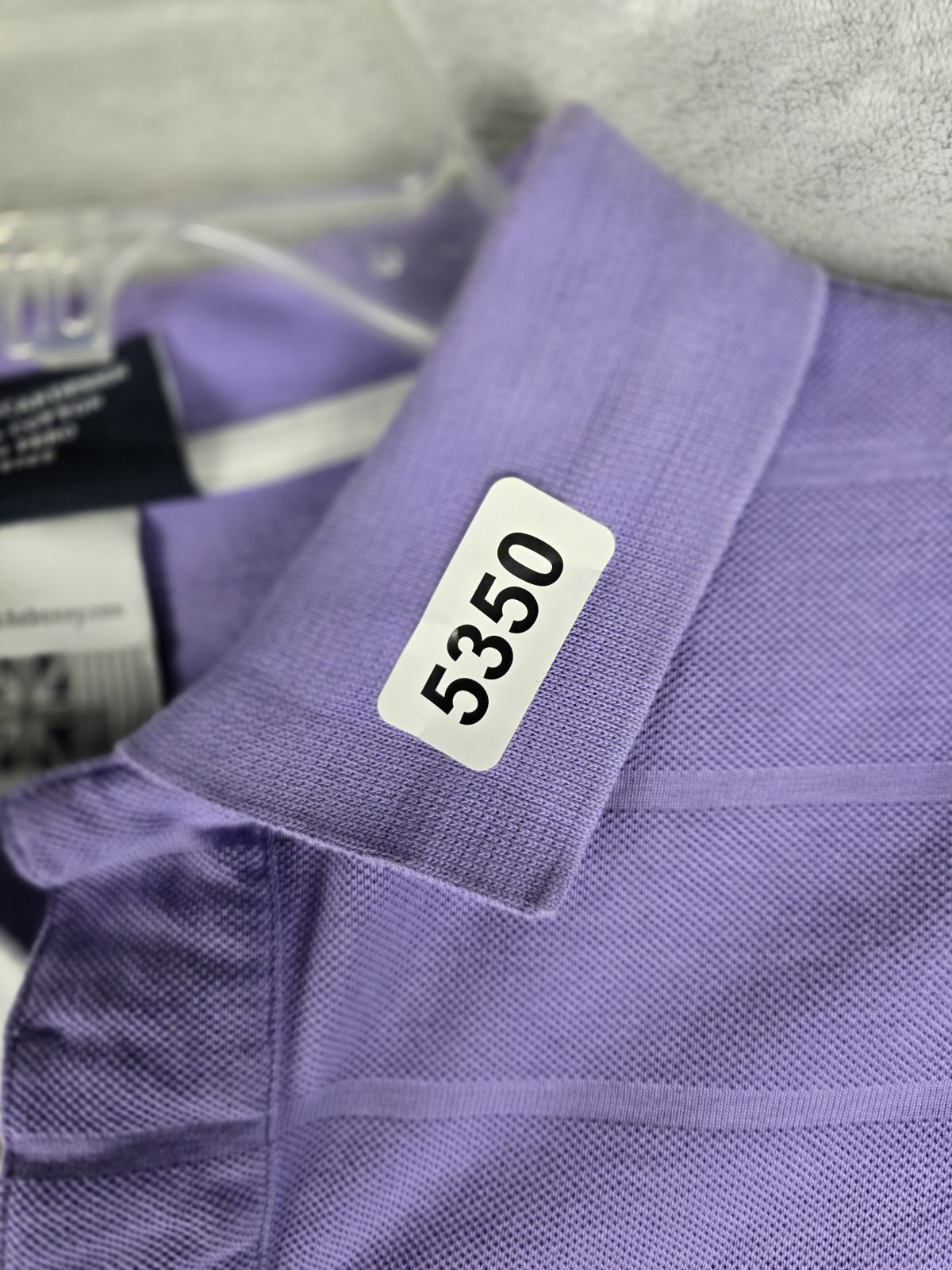 Psycho Bunny Shirt Mens 6 L Original Brand Purple Polo Orange and White Logo