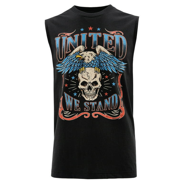 Way To Celebrate Men’s Americana Graphic Muscle Tank Top Eagle 2XL