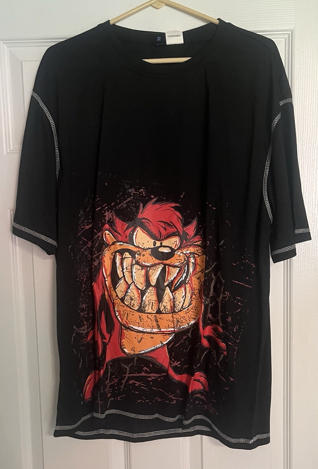 ROMWE WB 100th Anniversary Tazmanian Devil Black Shirt Size XL