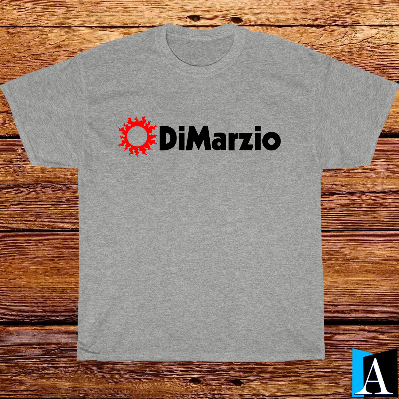 New Shirt DiMarzio Guitars Company Logo Black/ Grey/ White/ Navy T-Shirt S-5XL