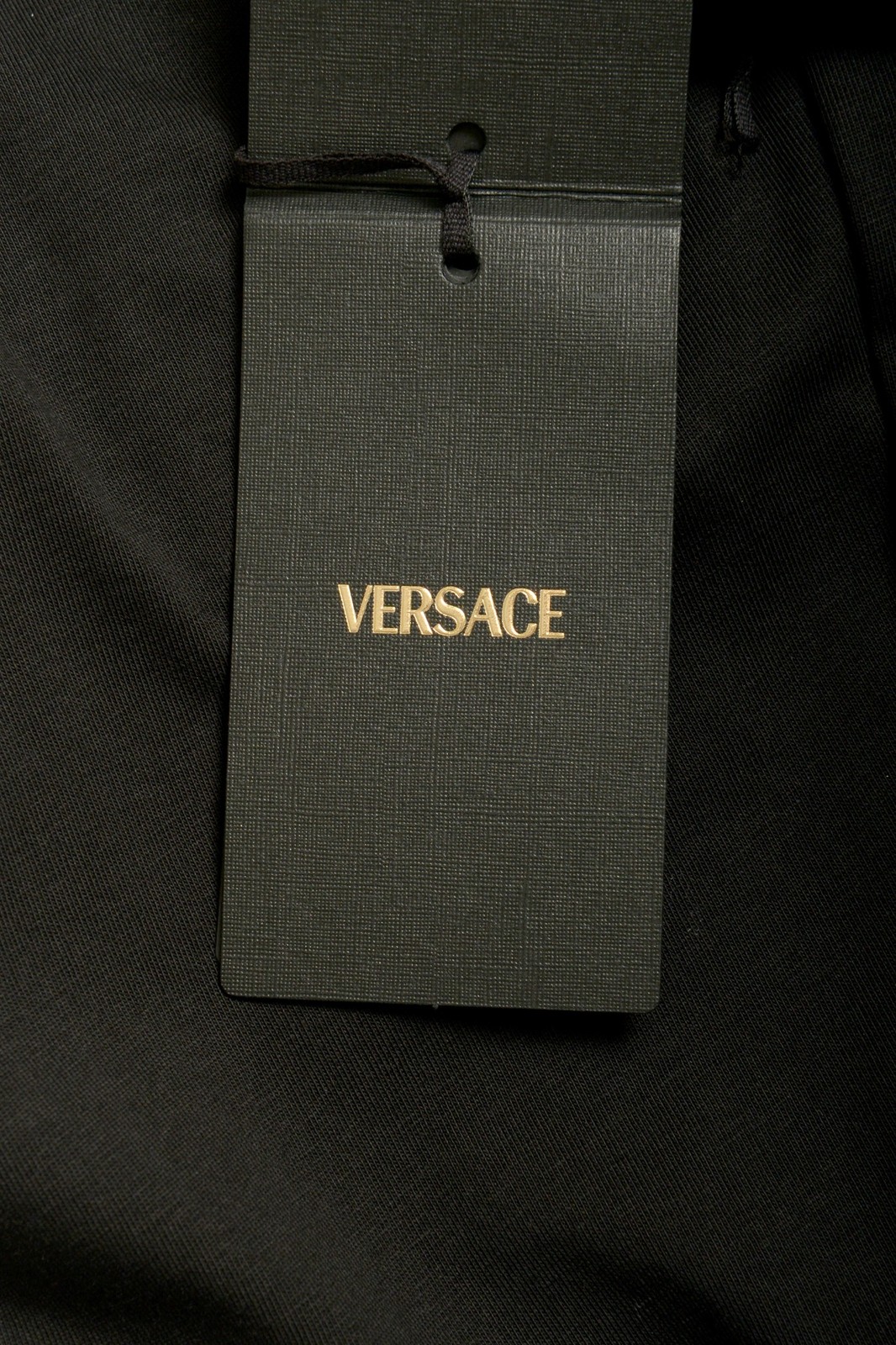 Versace Men’s Black Logo Print Crewneck Short Sleeve T-Shirt US 3XL IT 58