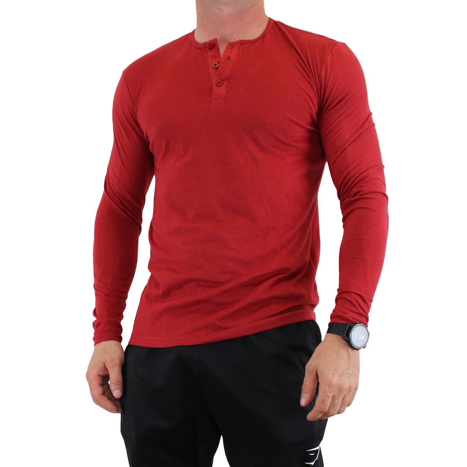 True Classic Men’s Shirt, Long Sleeve Henley Style Shirt MSRP $35