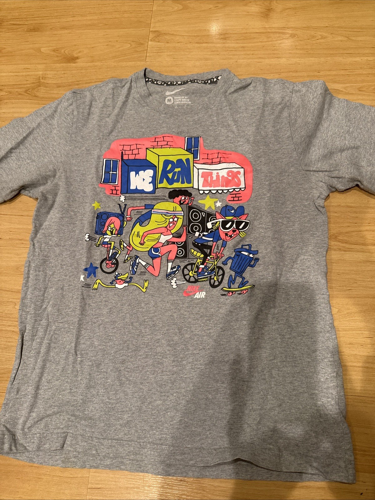 Nike Shirt Small Gray We Run Things