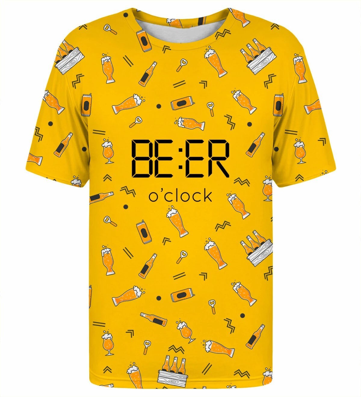 It’s Beer O’Clock T-Shirt Funny Drinking Graphic Tee Men Women Summer Party Top
