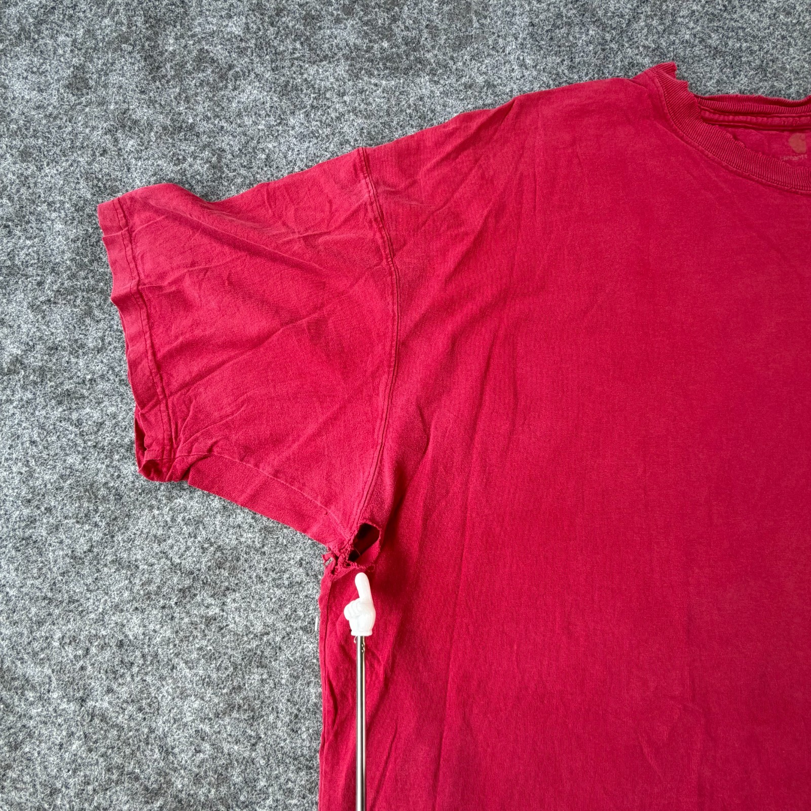 Carhartt Iconic K87 Pocket T Shirt Mens 4XL Red Cotton Short Sleeve Loose Fit