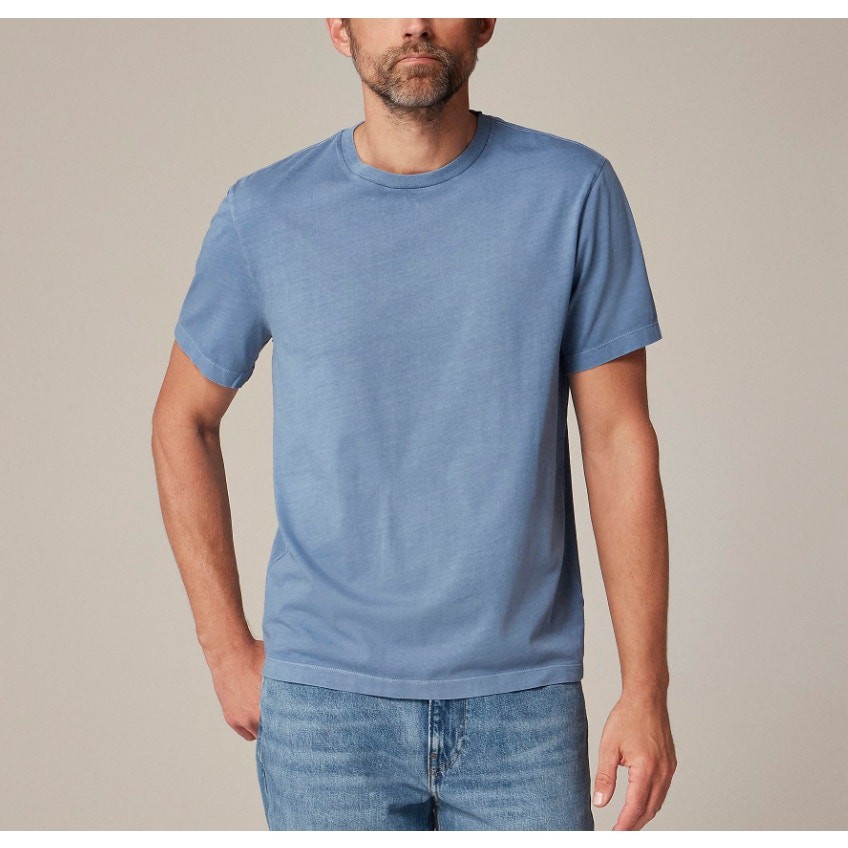 J.Crew Broken-In T-Shirt Mens M Blue Short Sleeve Crew Neck Classic Fit Cotton