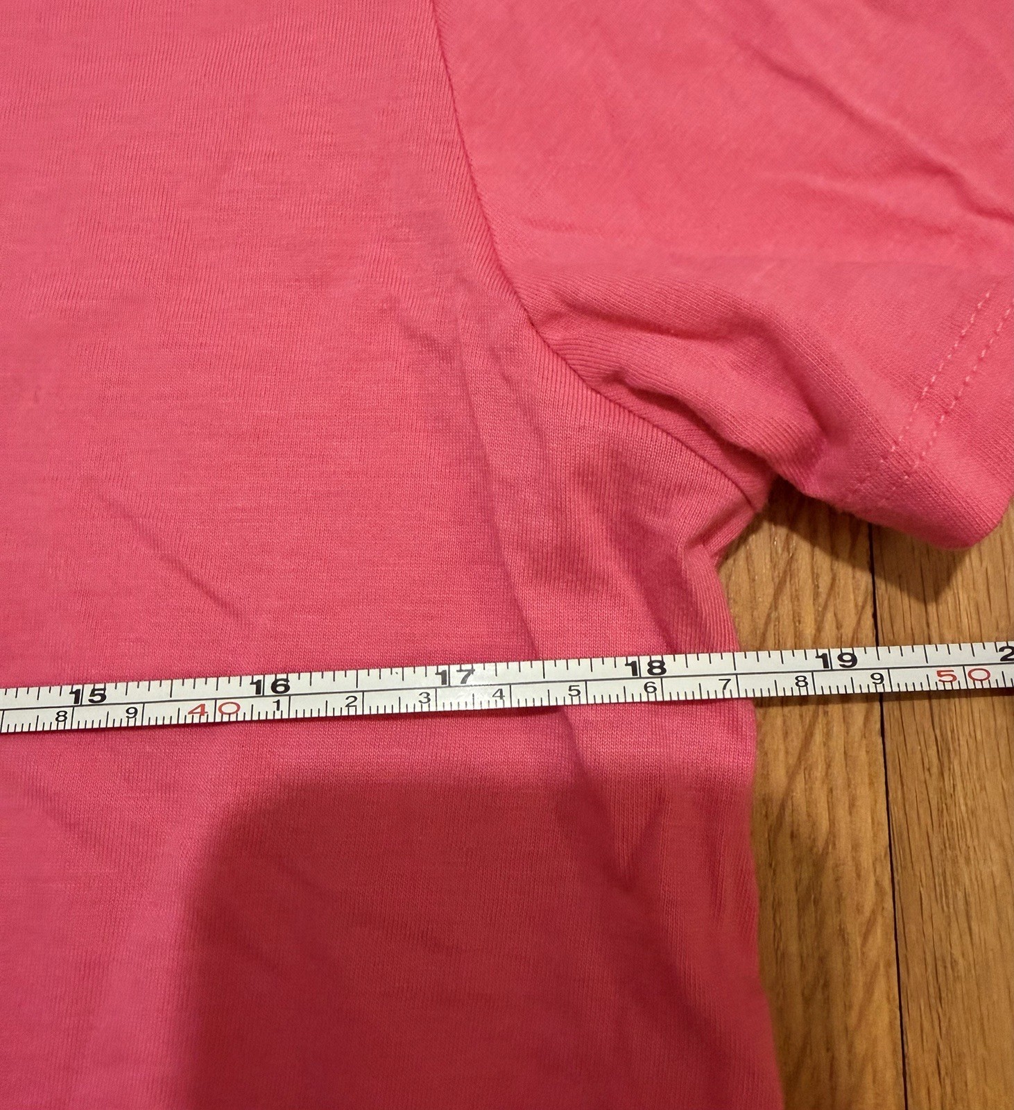 Lacoste Men’s Crew Neck Pima Cotton Jersey T-Shirt, Pink, M (Used).