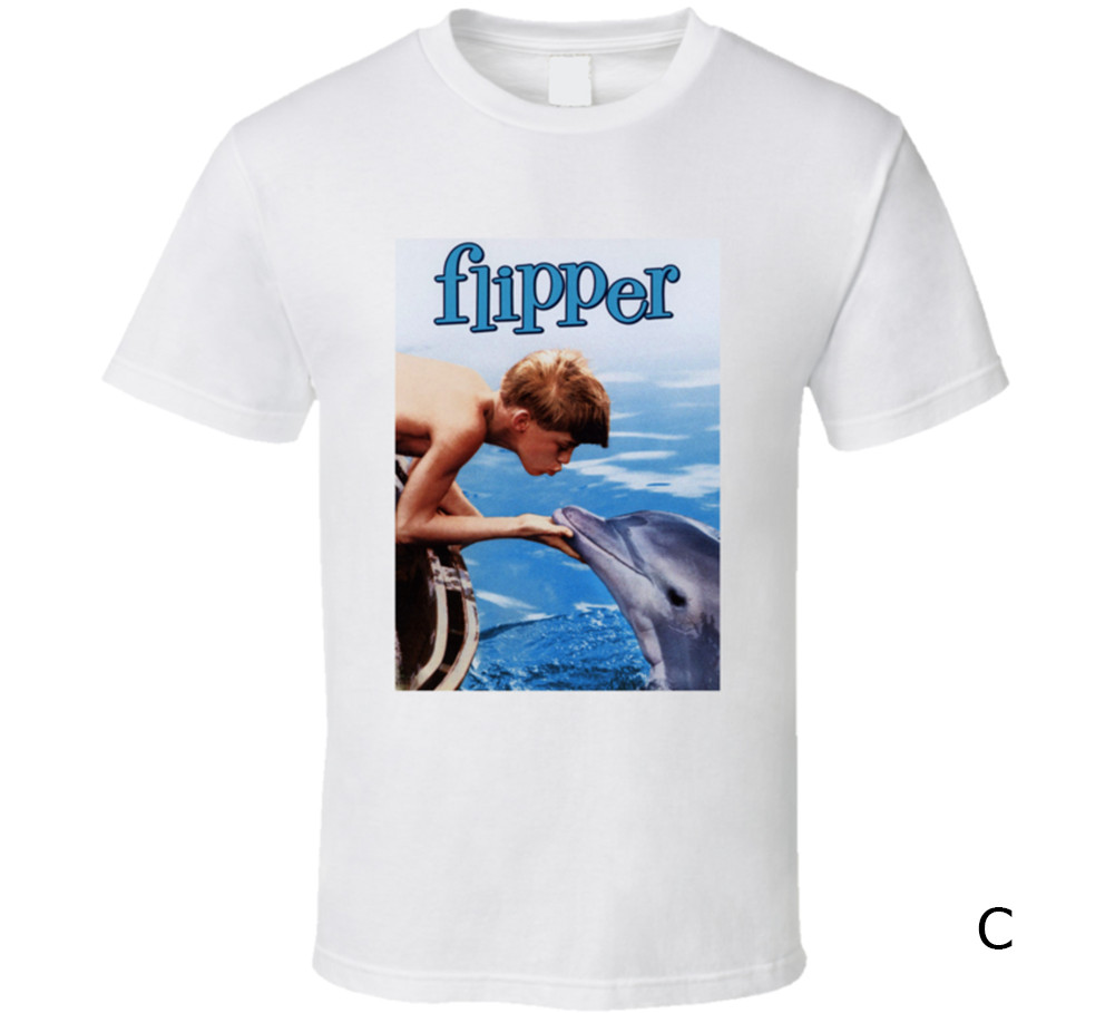 Dolphin Flipper Classic Retro Tv Show T Shirt Tee Shirts Gift New