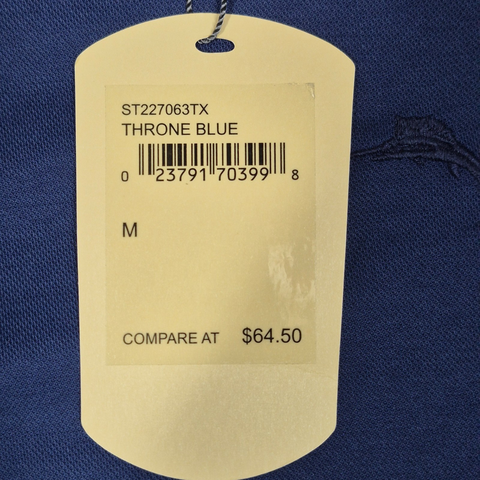 Tommy Bahama Throne Blue Crew Neck Short Sleeve T-Shirt Size Medium Soft Touch
