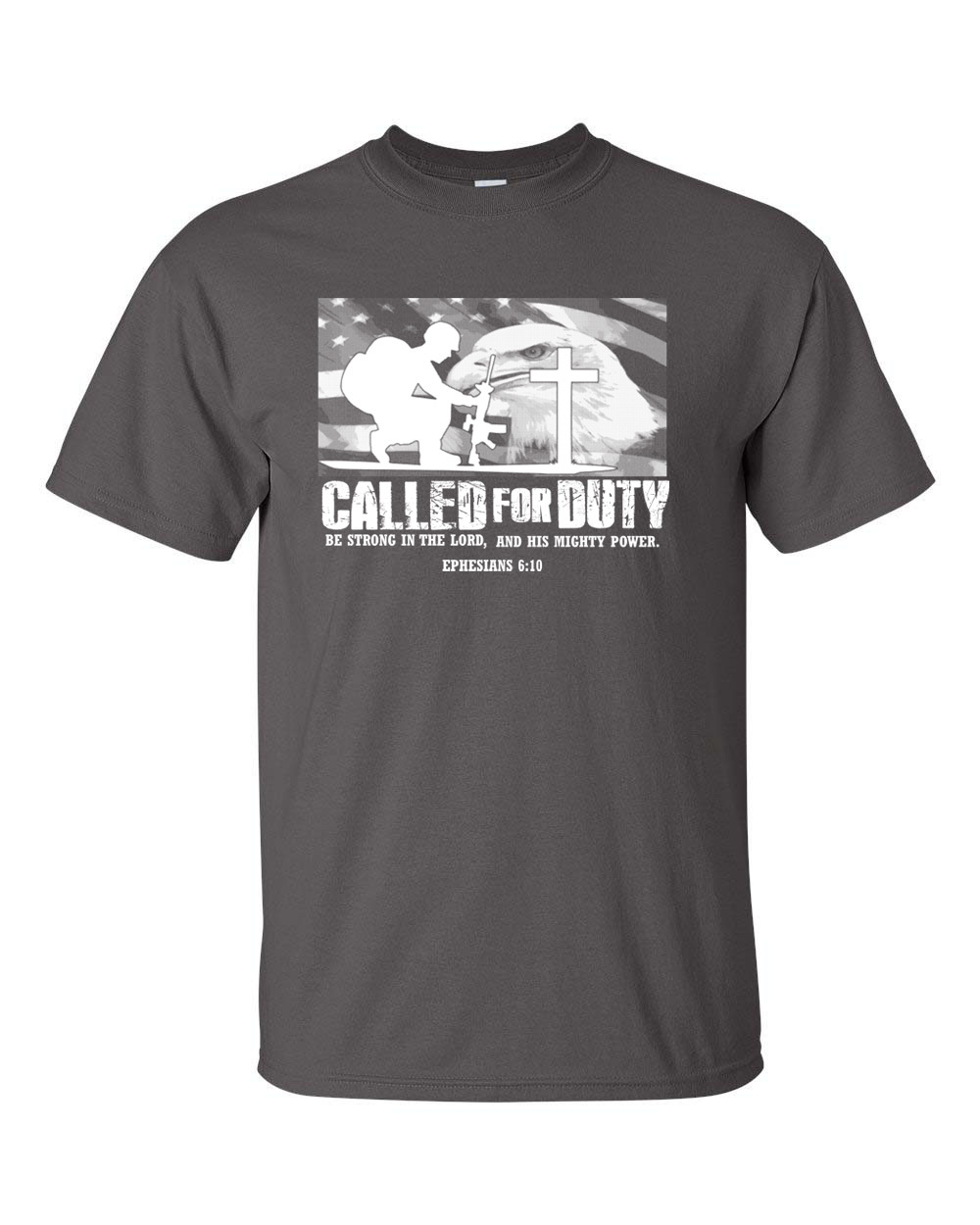 Religious Christian Soldier Cross Called For Duty Army Lord Men’s Tee Shirt 1390