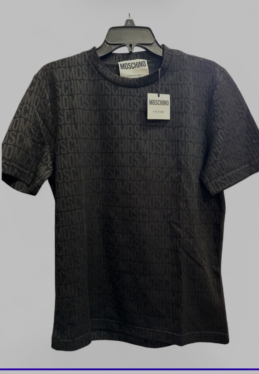 New Authentic MOSCHINO MEN’S Signature Top SIZES S,M,Made In Italy Retail $395