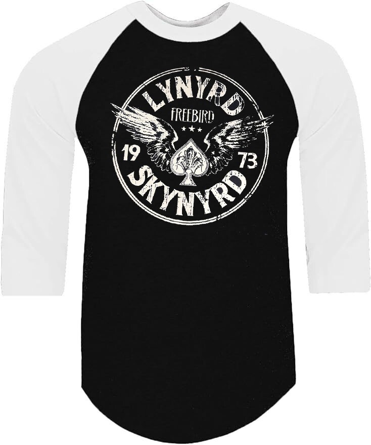 LYNYRD SKYNYRD CIRCLE PUNK ROCK SHIRT RAGLAN 3/4 SLEEVE (Multiple Variations)