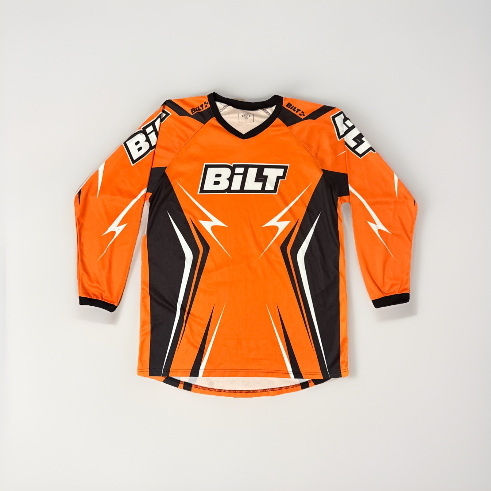 Bilt Jersey Long Sleeve Motocross Dirt Bike Cycle Moto Men’s Size Large Orange