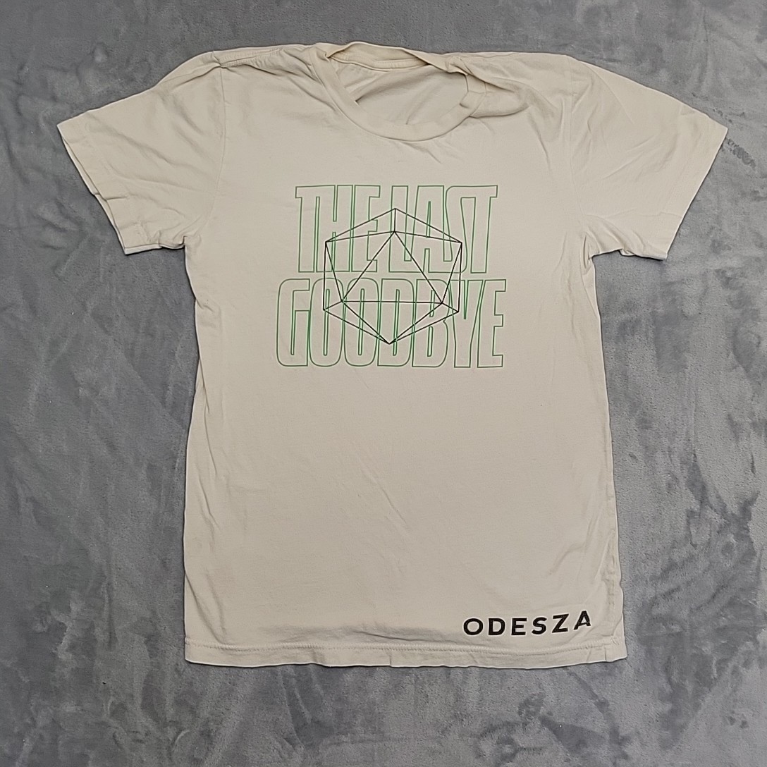 Odesza The Last Goodbye Shirt Mens Extra Small Tan Concert Tour EDM Music Merch