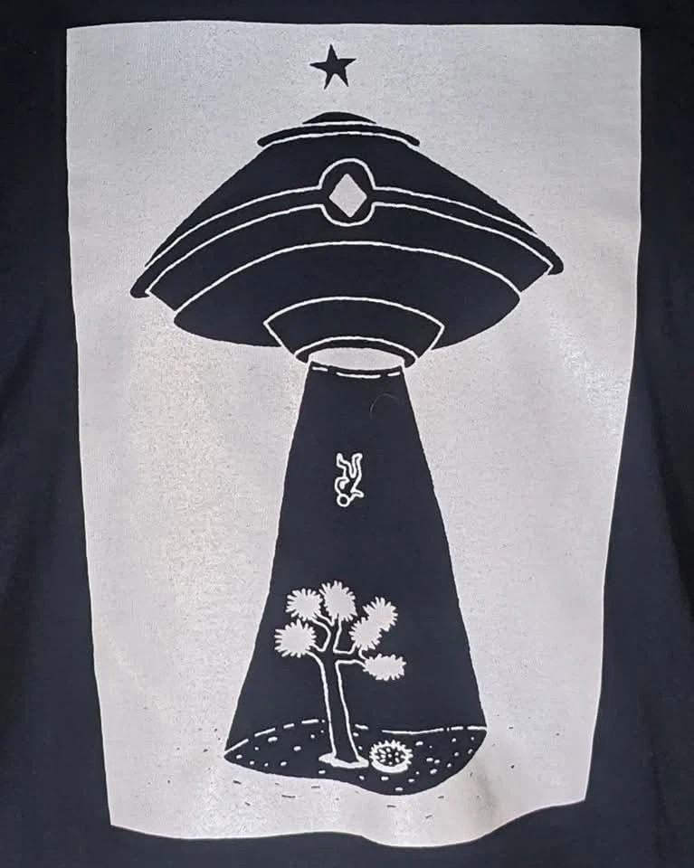 Joshua Tree Tshirts “Oringinal Alian Abduction” Screen Printed #pointyplant