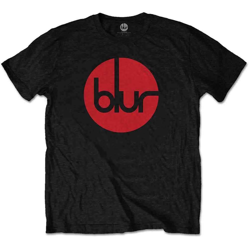 Blur Circle Logo T-Shirt Black New