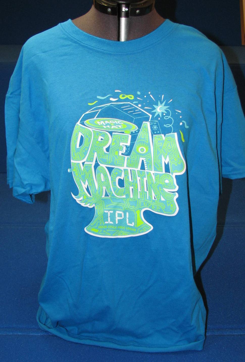 New Magic Hat Brewing Company Dream Machine IPL India Pale Lager Beer T Shirt L