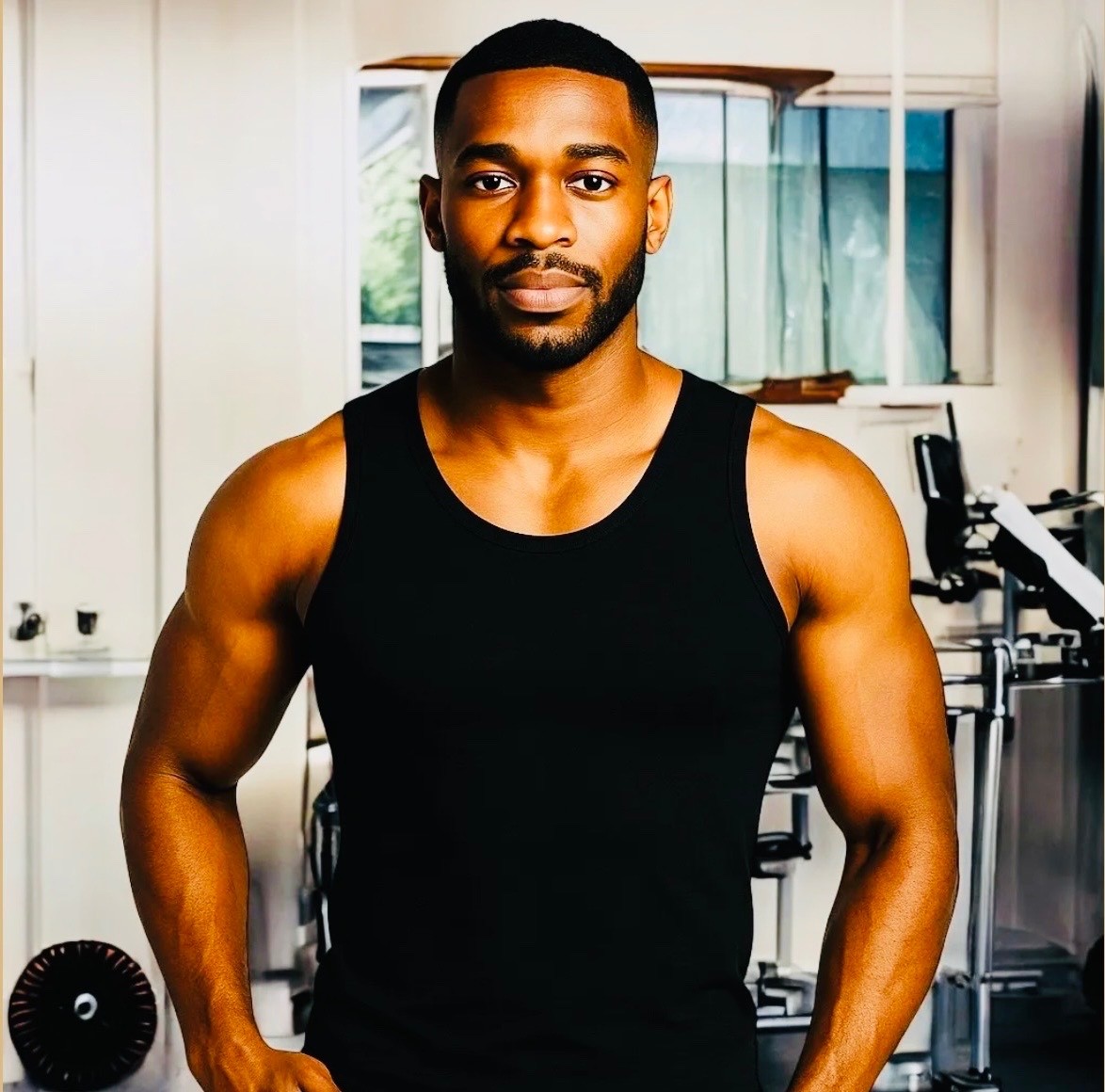 Insta Slim Men’s Slimming Compression Tank Top Shapewear Black White