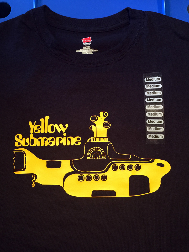 The Beatles Yellow Submarine t-shirt S-5XL Black or Navy Short or Long Sleeves