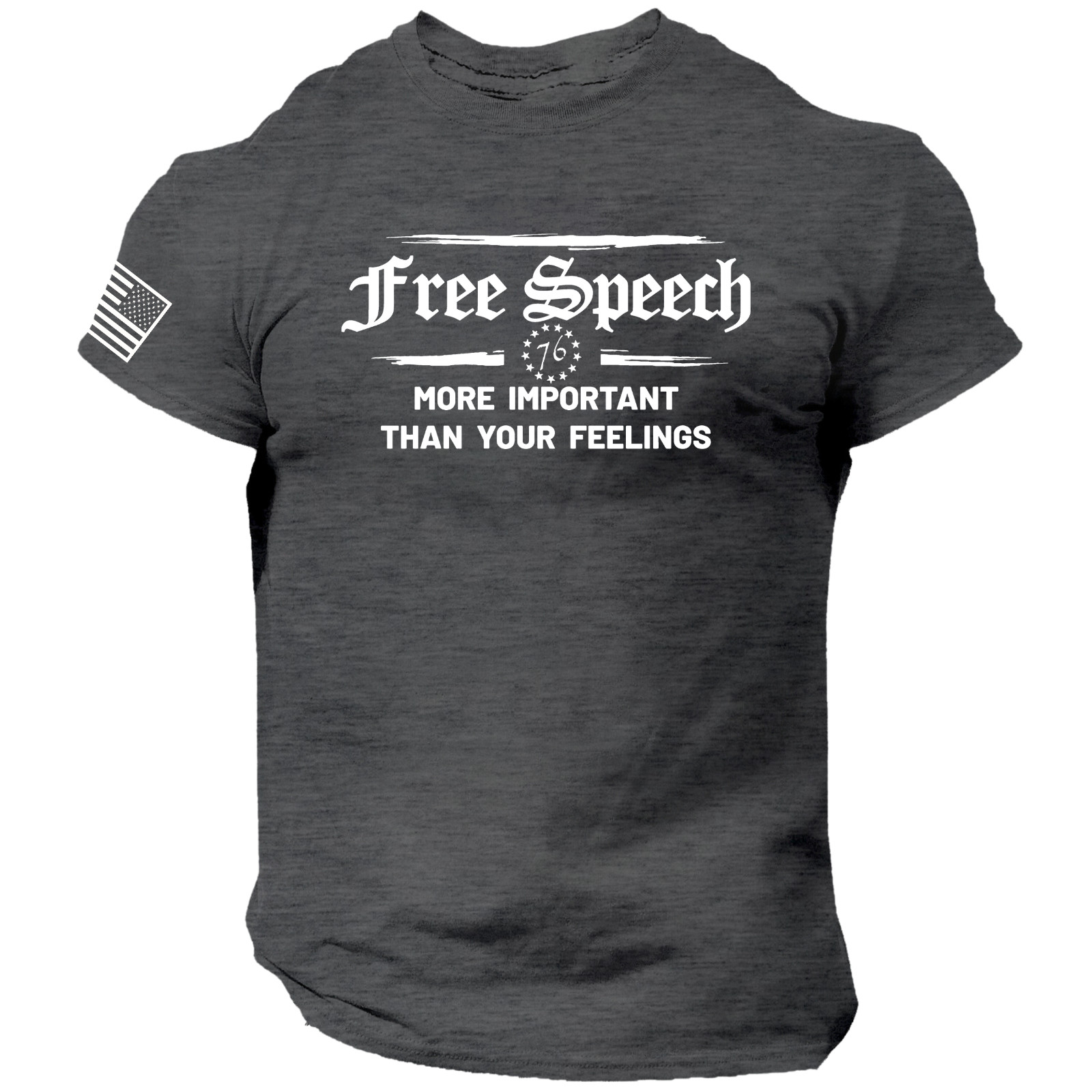 Free Speech 1st Amendment T-SHIRT American Patriotic 1776 America USA Freedom