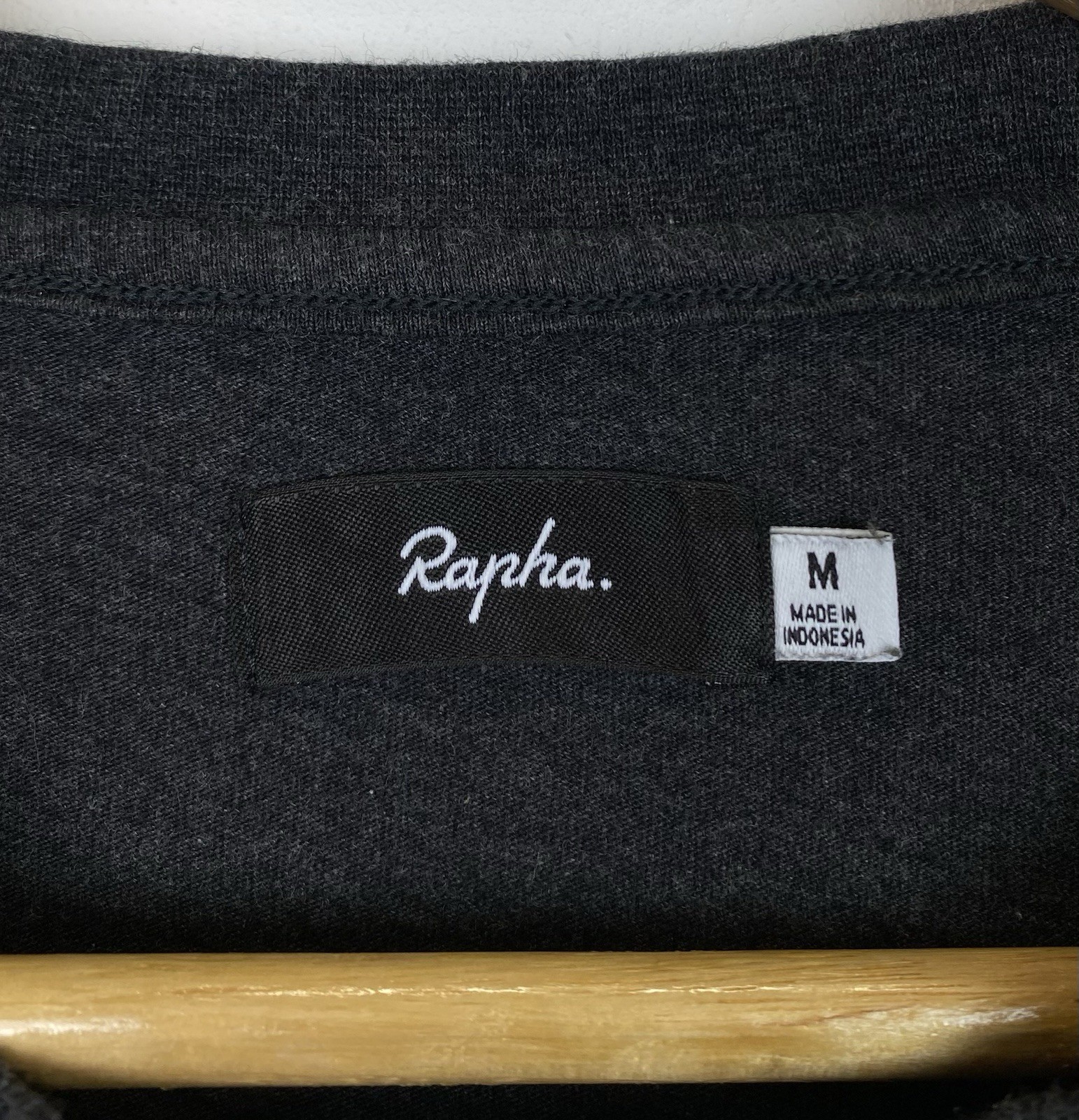 Rapha Logo Pocket T-Shirt Men’s Size M Charcoal Marl Black Grey Short Sleeve Top