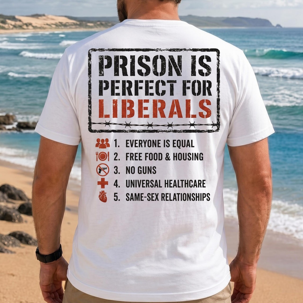 Prison Is Perfect For Liberals Shirt, Conservative Meme Graphic Tee