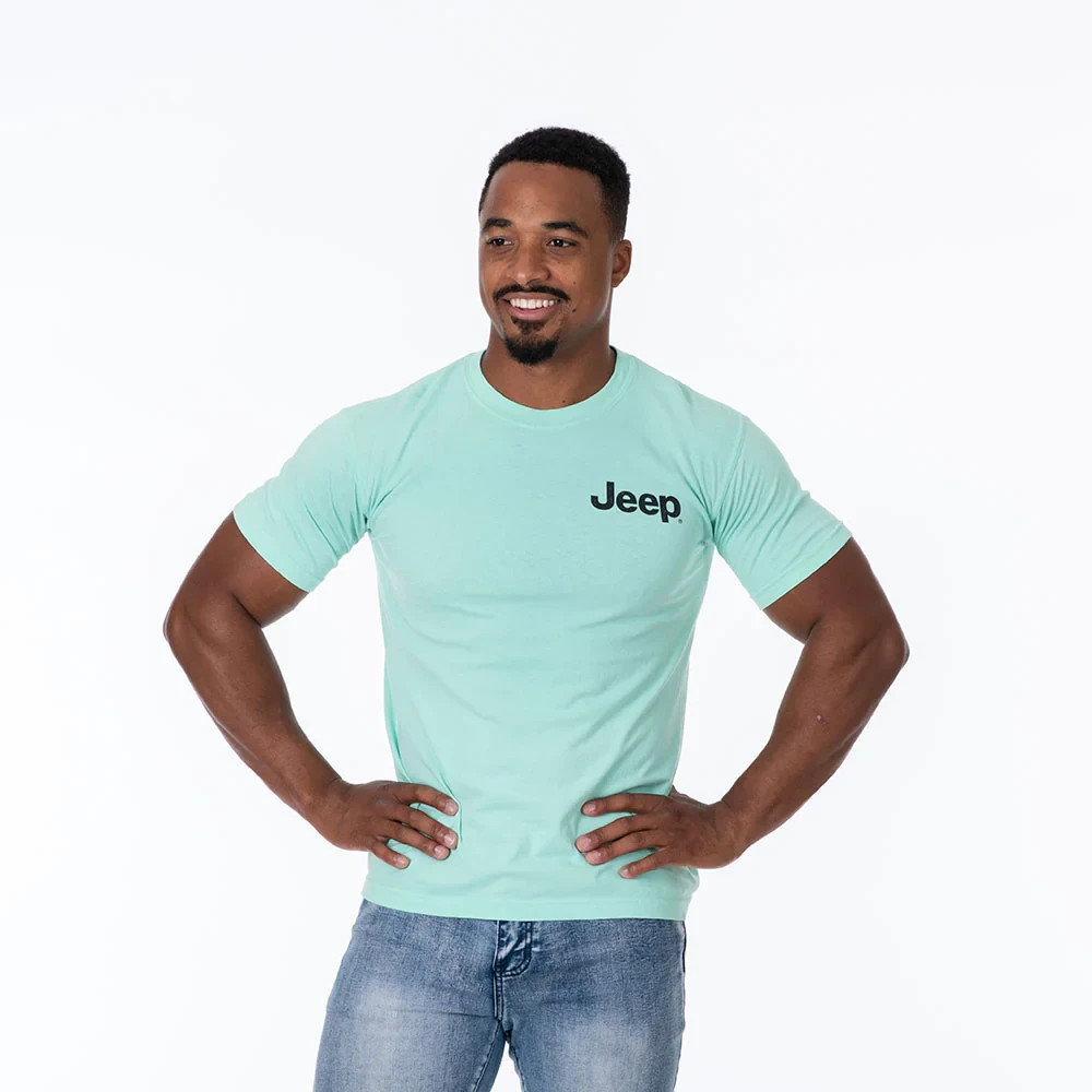 Jeep Beach T-Shirt Tie Dyed CJ comfort Colors Tee Shirt teal – Sizes S/M/XL