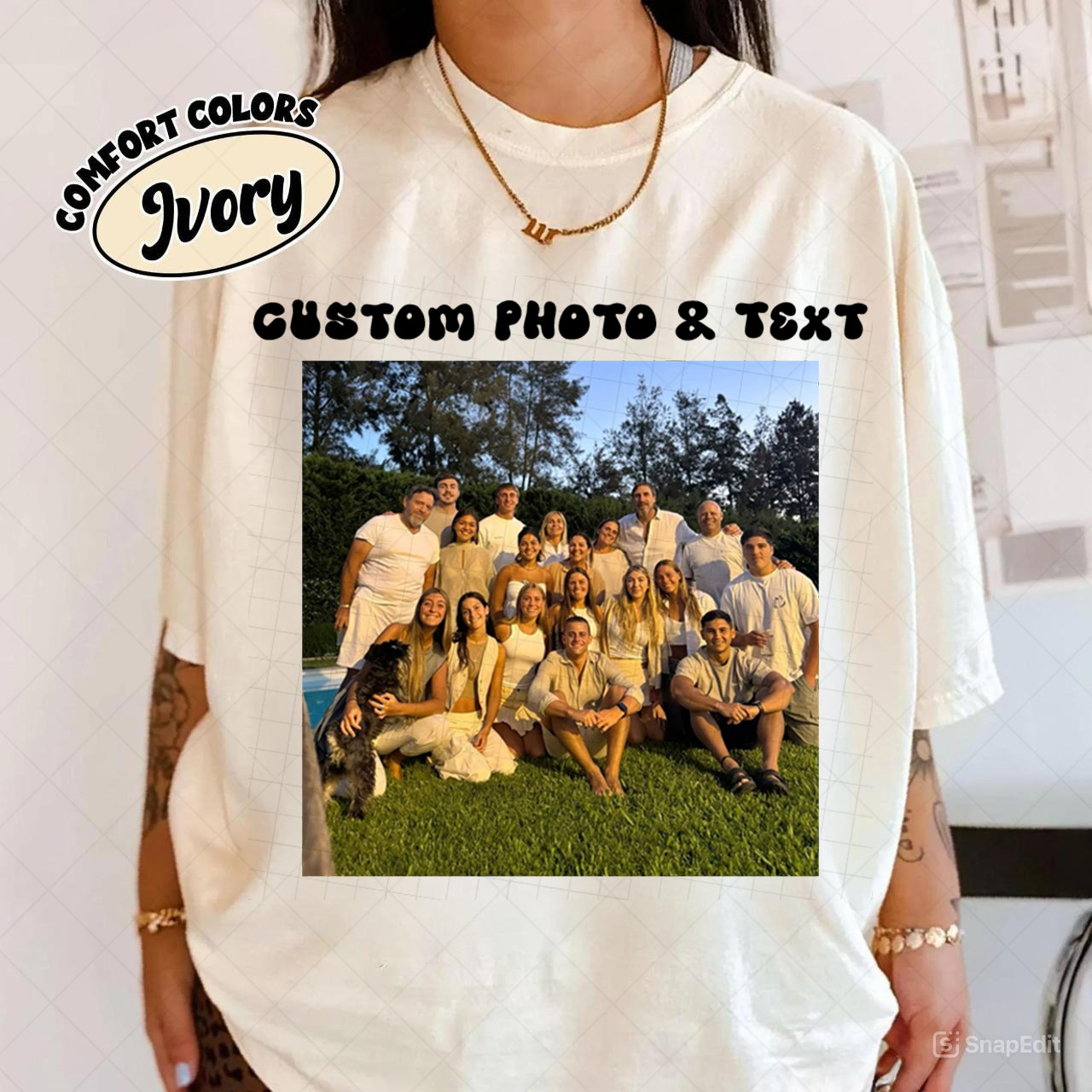 Custom Photo Shirt, Personalized Picture Tee, Upload Your Own Image, Custom Gift
