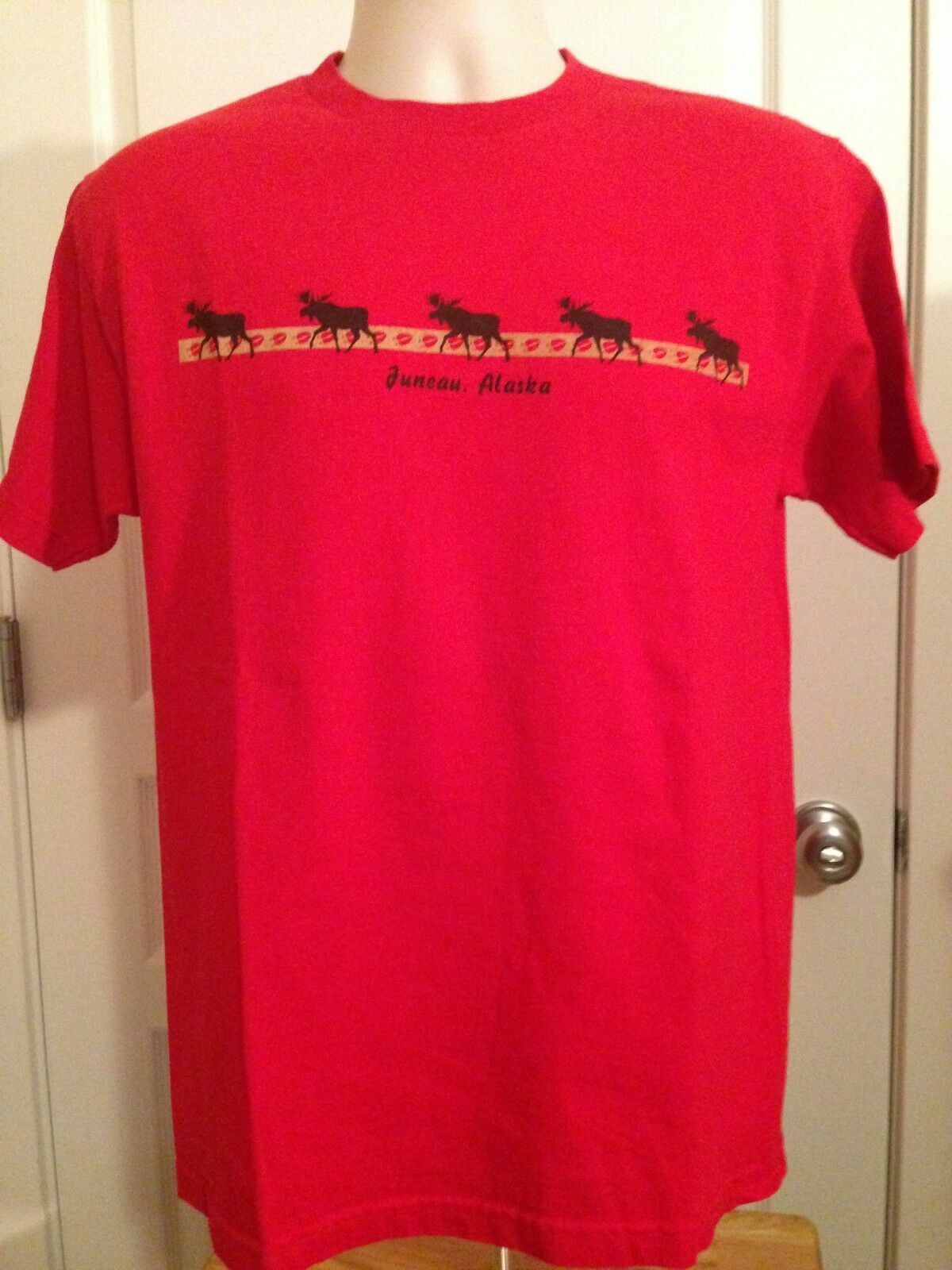 JUNEAU, ALASKA RED VINTAGE T-SHIRT MEDIUM