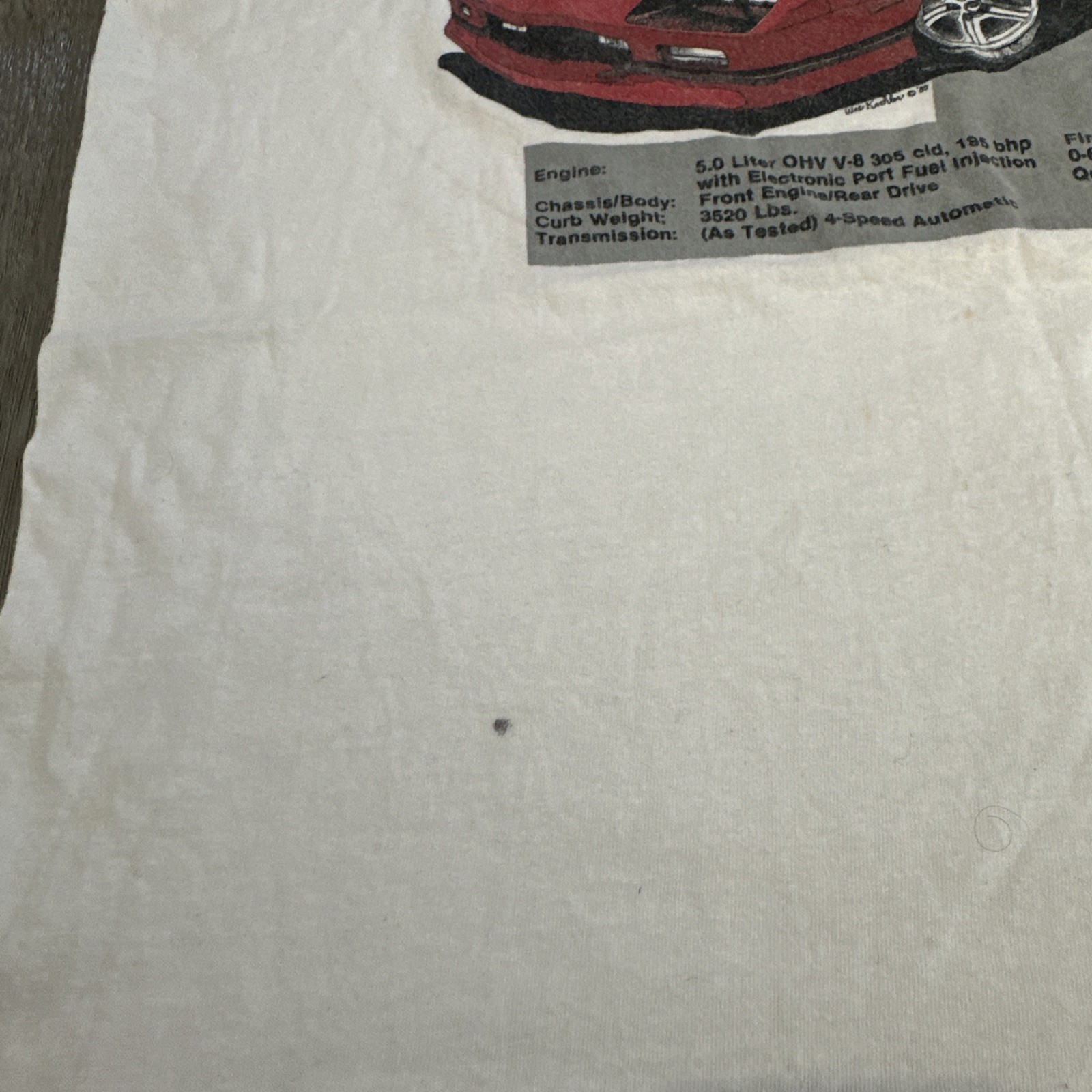 90s Vintage Camaro IROC-Z Graphic Tee Mens XL Chevy Chevrolet Shirt Supercars