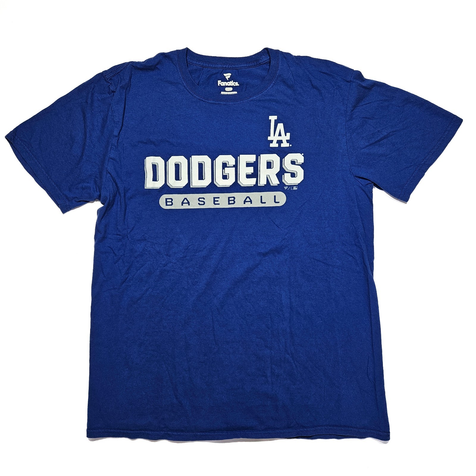 Fanatics Los Angeles Dodgers LA MLB Baseball T Shirt Blue Large L