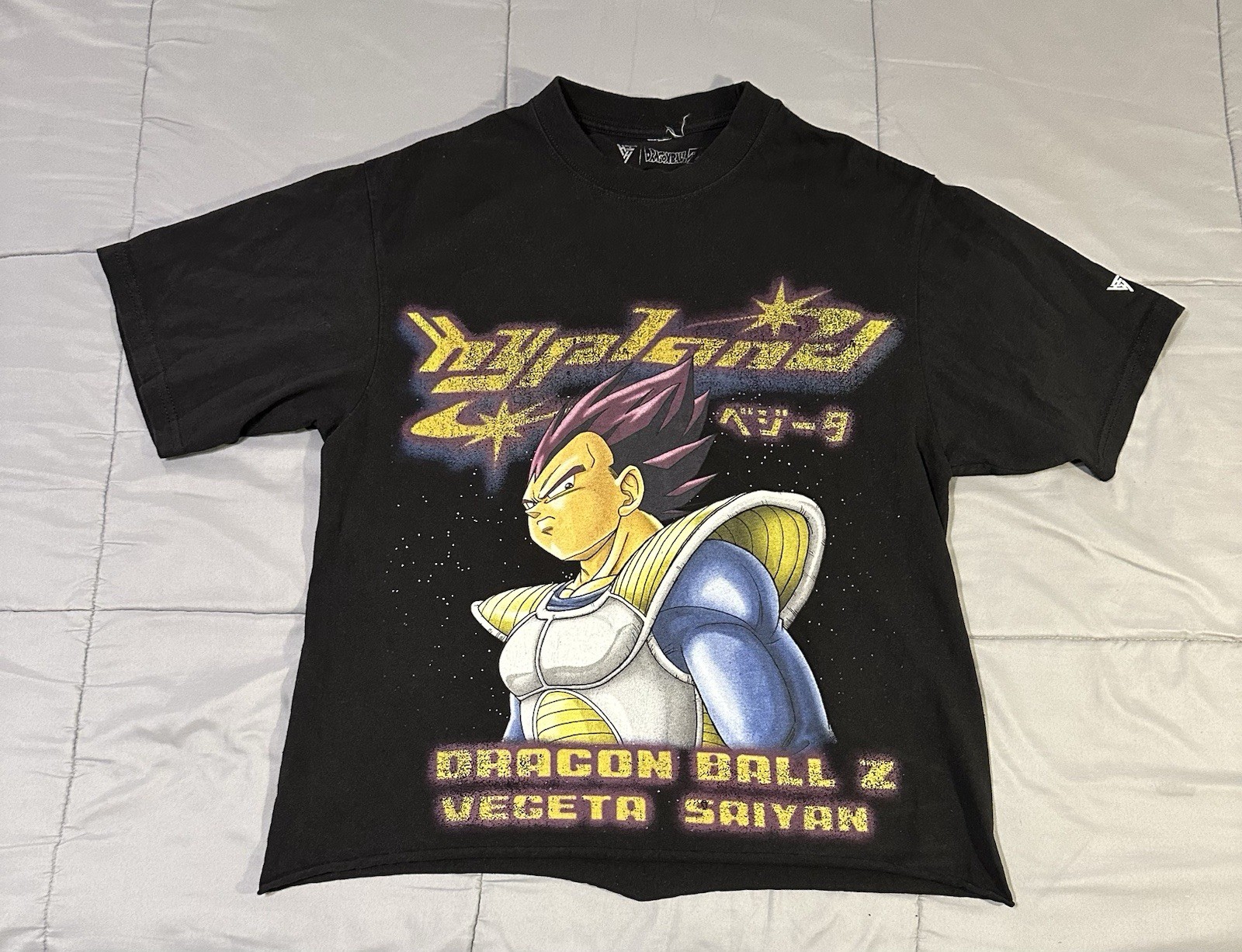 Dragon Ball Z x Hypland Vegeta Saiyan Graphic T-Shirt Mens Size Large Cropped