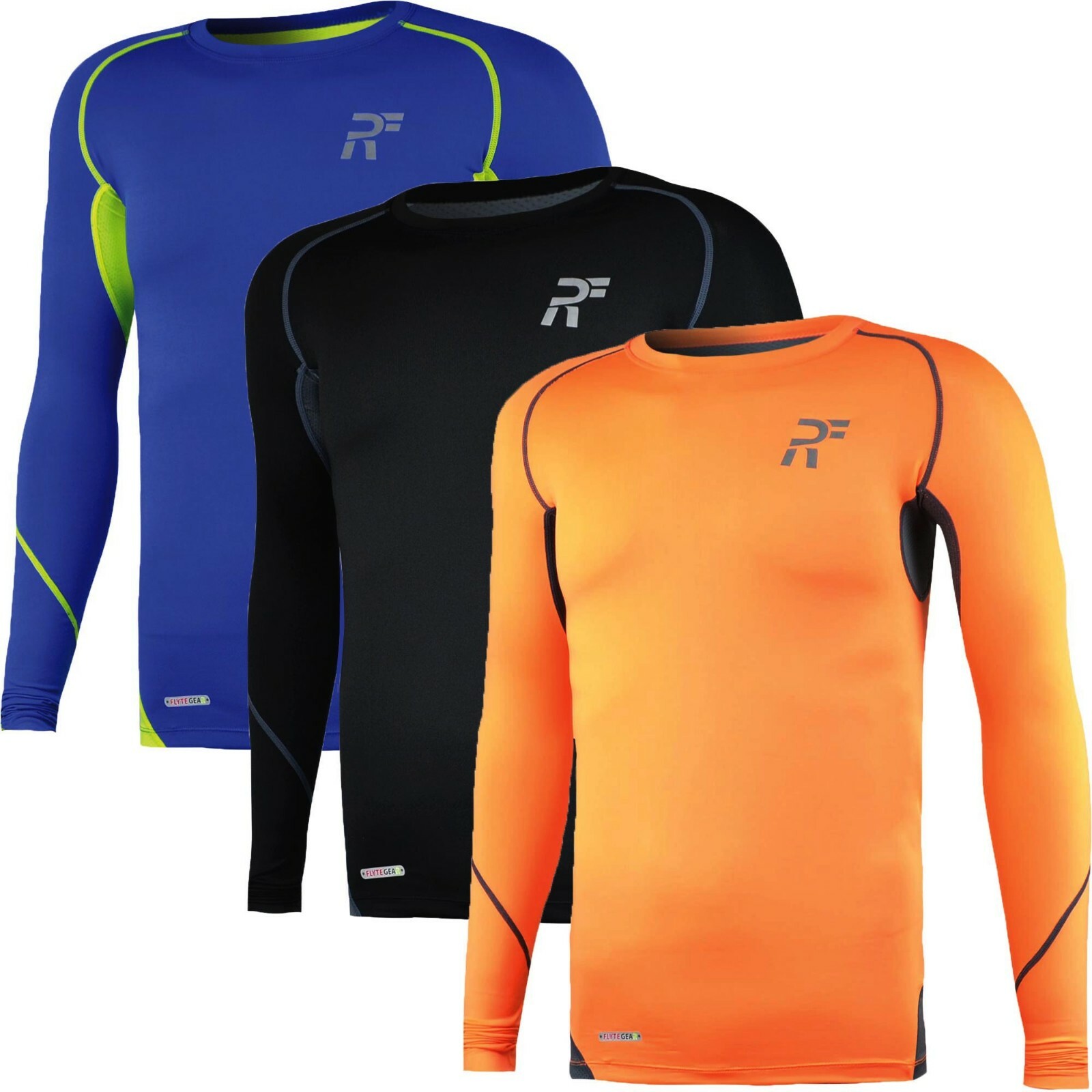 RunFlyte Men’s Active Flight Long Sleeve Shirt Athletic Running Aerobic Gym
