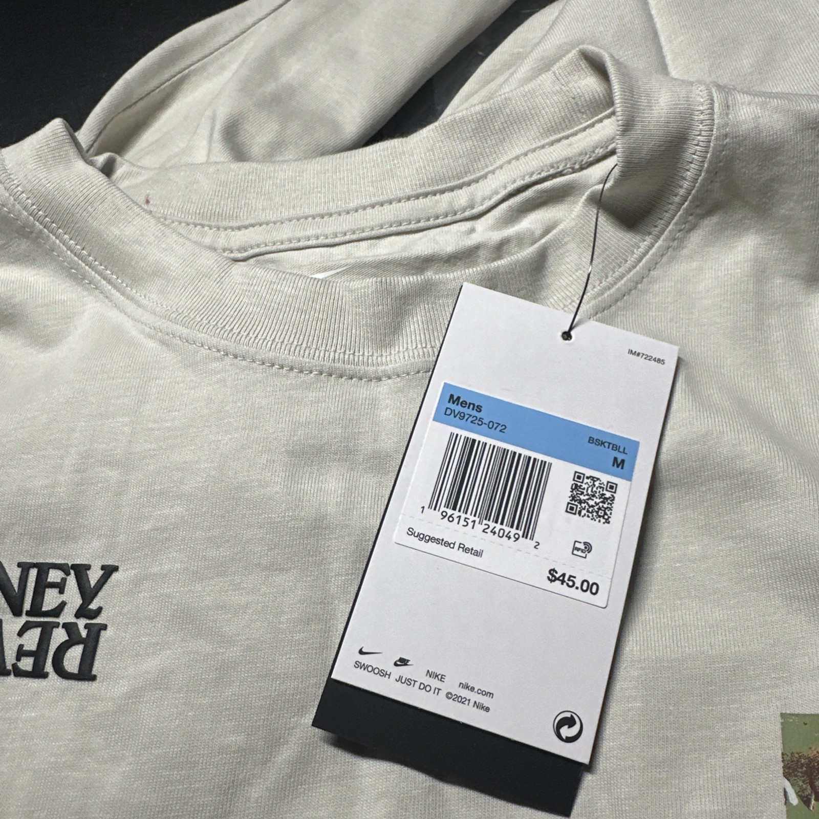 Nike Kyrie Journey Reward Long Sleeve Loose Fit Light Bone T-shirt DV9725-072 M