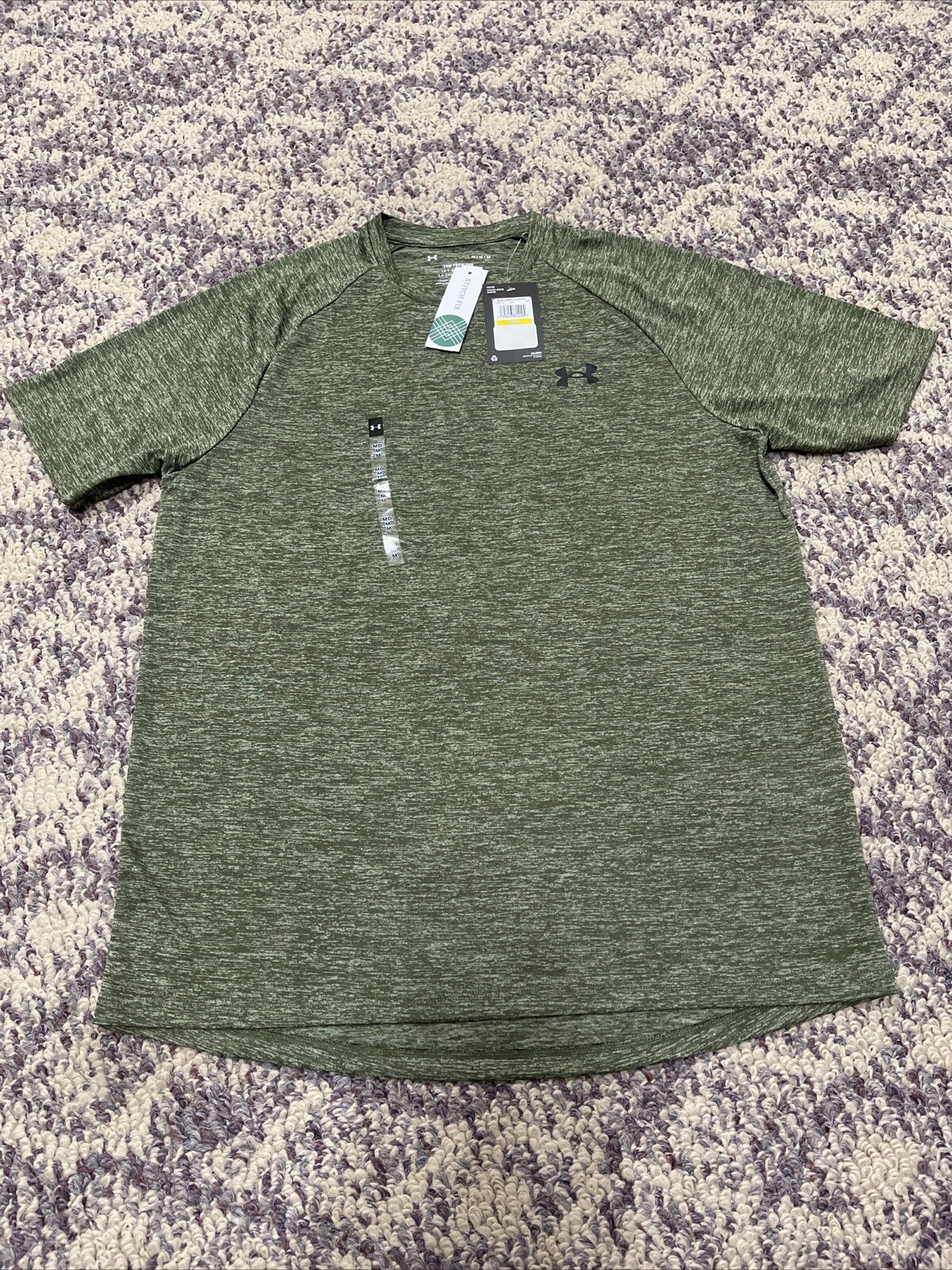 Under Armour 1326413 Mens Tech 2.0 Short Sleeve Tee Size M – Dark Green