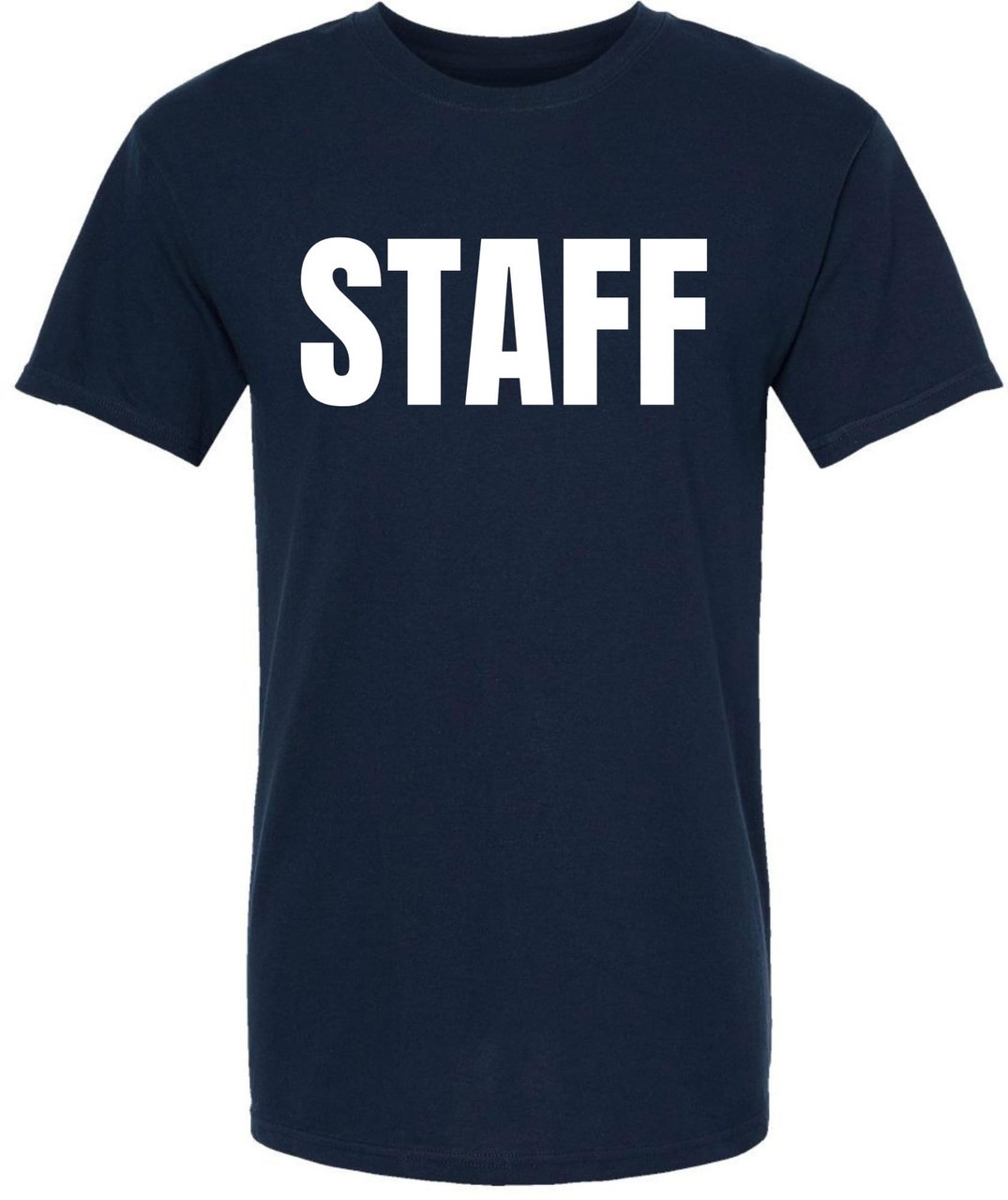 Staff T Shirt Printed Work Uniform Crewneck Tee Event Security Team Shirt