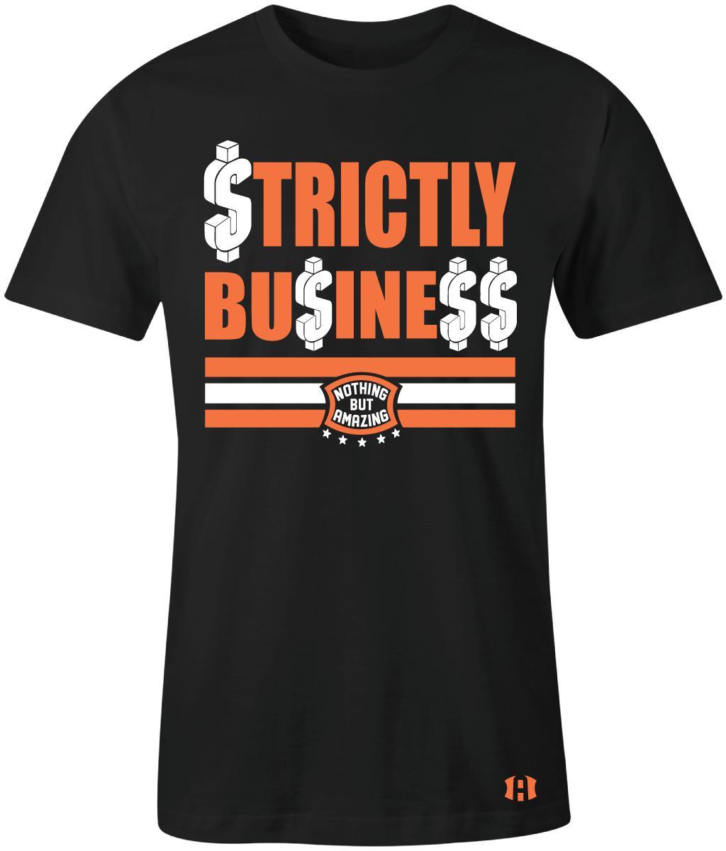 “Strictly Business” T-shirt to Match Air Force 1 “JDI” Total Orange / White