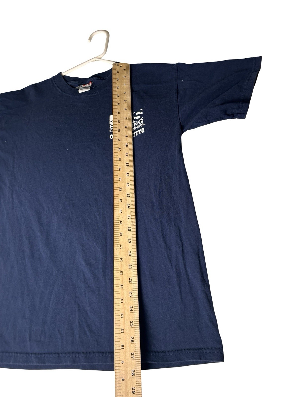 VTG US Surfing Championship 04 Competitor T-shirt Size M Navy Blue Short Sleeve