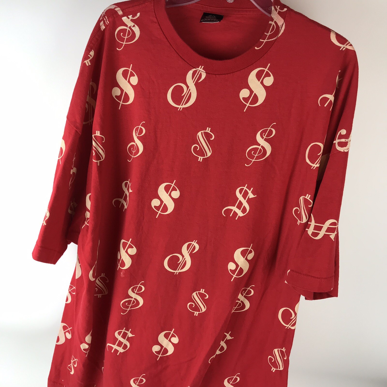 Vtg Hollywood Cartel Men’s Dollar Signs Red T-Shirt 4XL Streetwear hip-hop USA