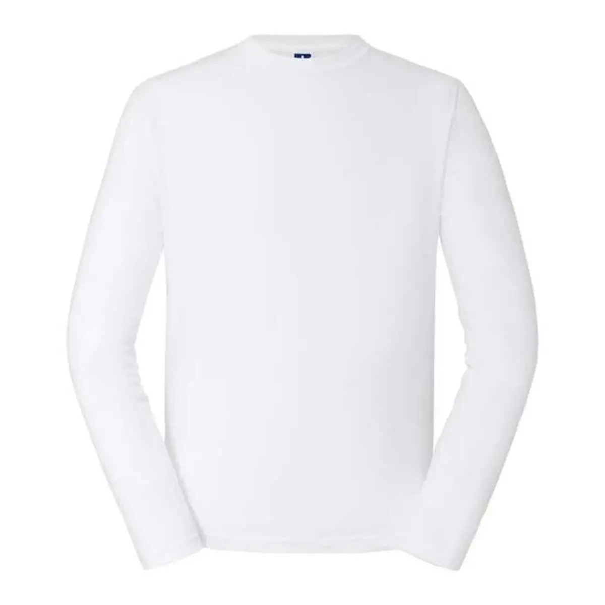 RUSSELL MEN’S CLASSIC LONGSLEEVE Long Sleeve T-Shirt Men 100% Cotton Crew Neck