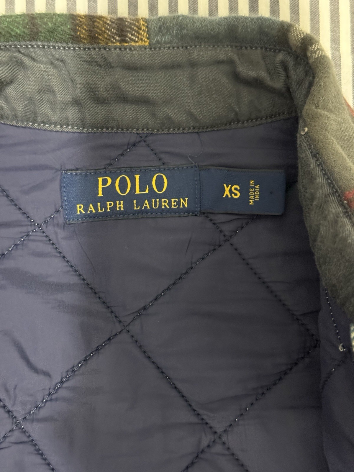 RARE POLO RALPH LAUREN PATCHWORK QUILTED WESTERN BUTTON SHIRT JACKET SZ XS