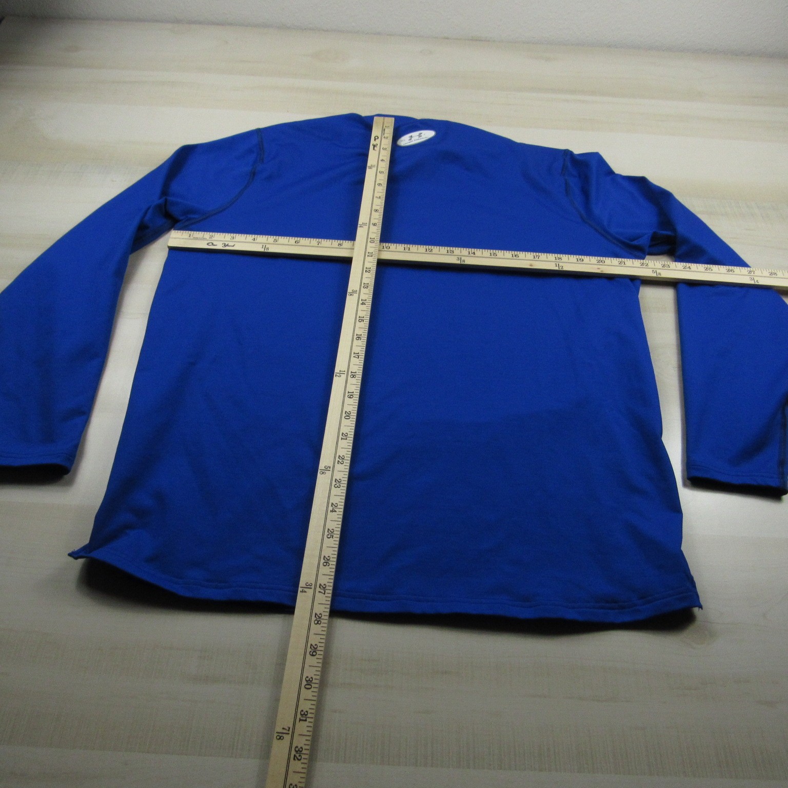 Under Armour Shirt Mens Extra Large Blue Fitted Mock Cold Gear Fleece Outdoor A1