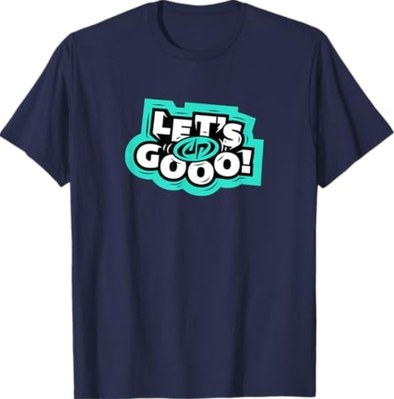 Dude Perfect Classic Fit Blue T-Shirt – Crew Neck, Short Sleeve, Letter Print